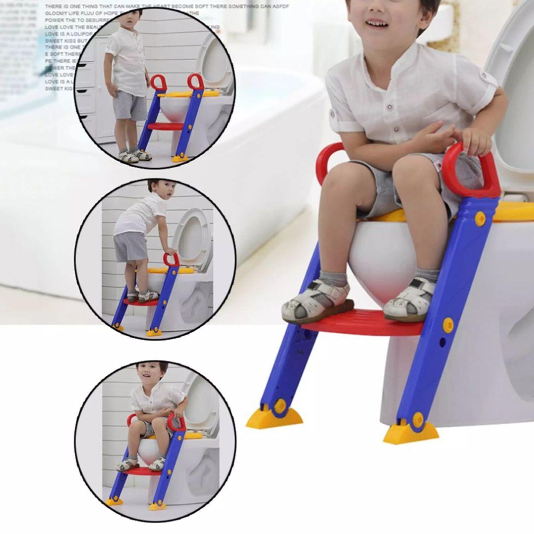 Potty Toilet Seat with Step Stool Ladder, (3 in 1) Trainer for Kids