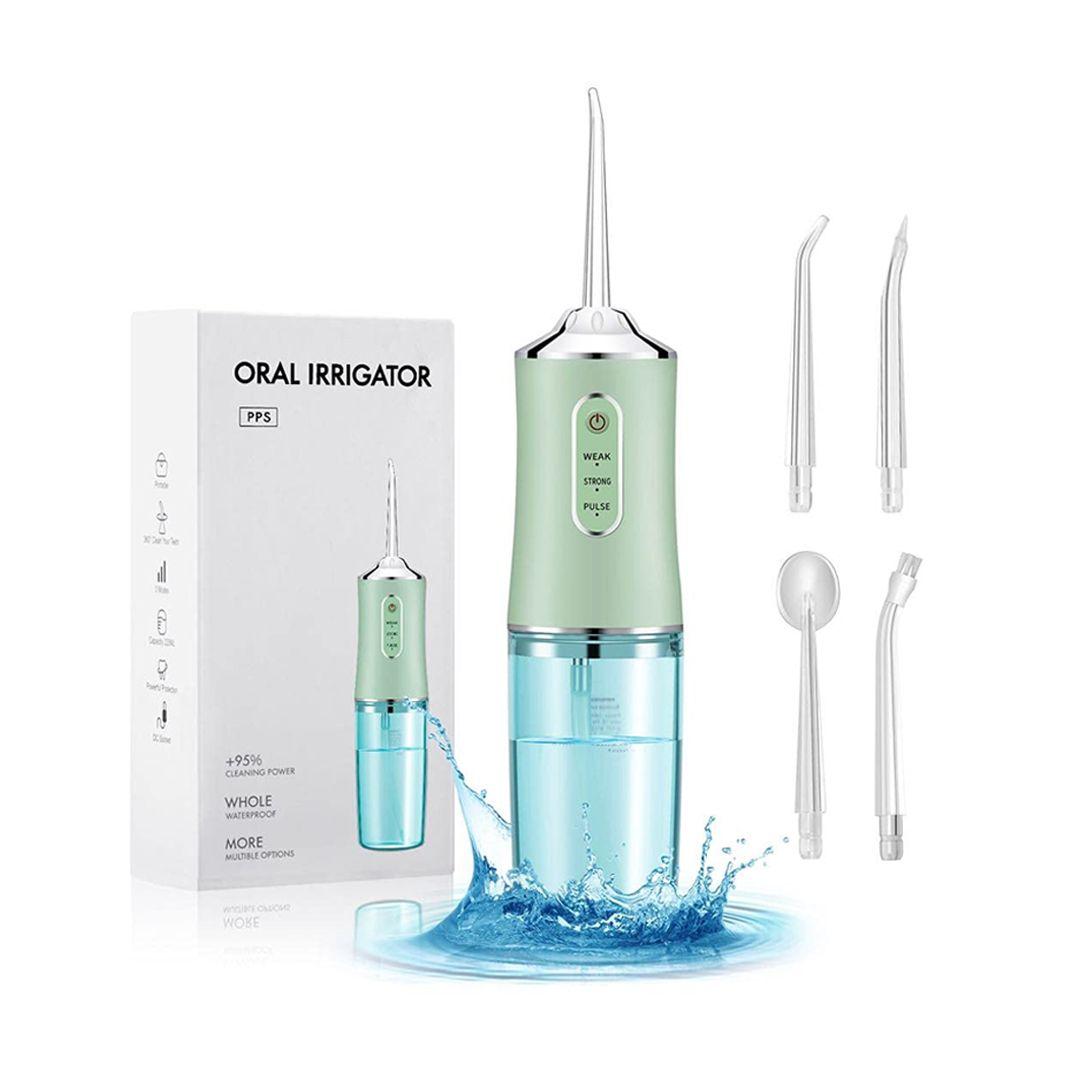 Water Flosser Cordless Dental Oral Irrigator, 220ML Portable Rechargeable Waterproof