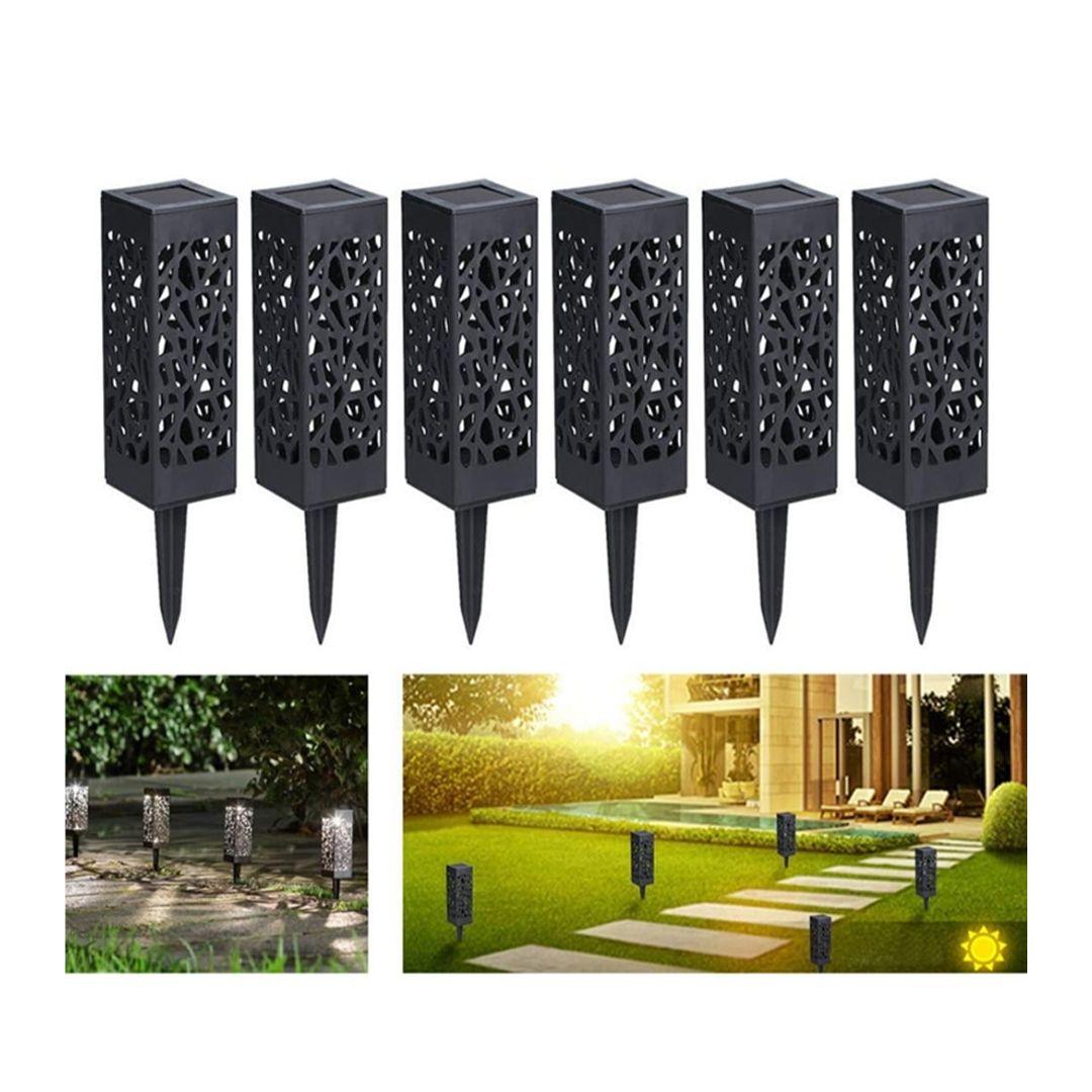 Solar Powered LED Garden Light Waterproof IP44 Sensitive Light Sensor, Easy to Install (6 pcs Pack)