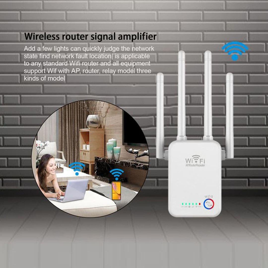 WiFi Extender Booster Wps Long Range Internet with Omnidirectional Antennas with 3 Modes