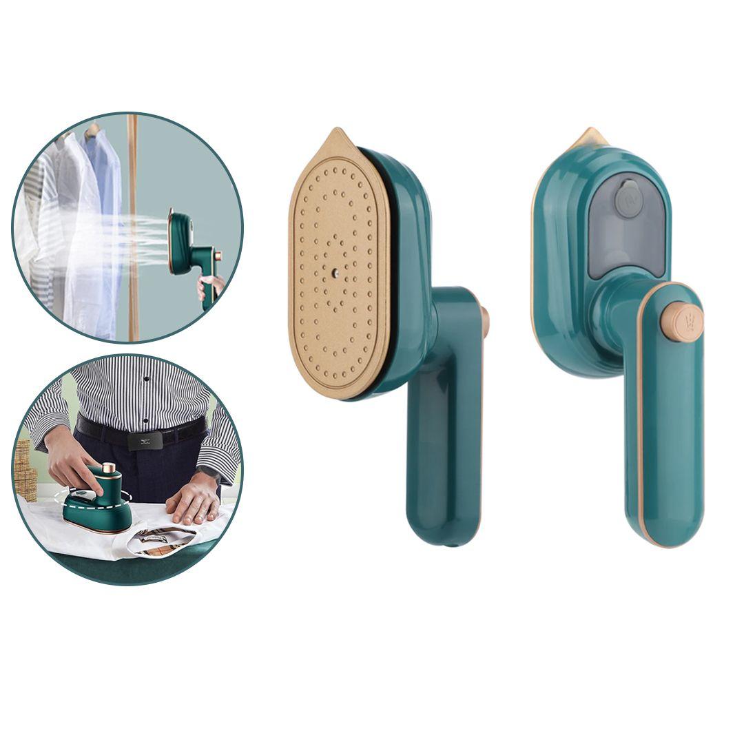 Mini Portable Travel Steam Iron 170°C Wet and Dry Ironing With Protective Silicone Soleplate
