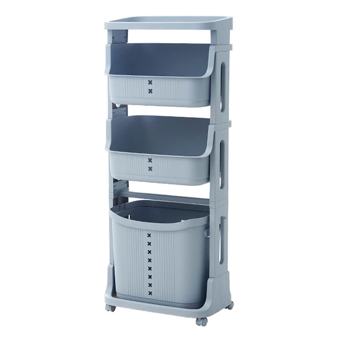Space-saving 3-Tier Vertical Laundry Basket 
