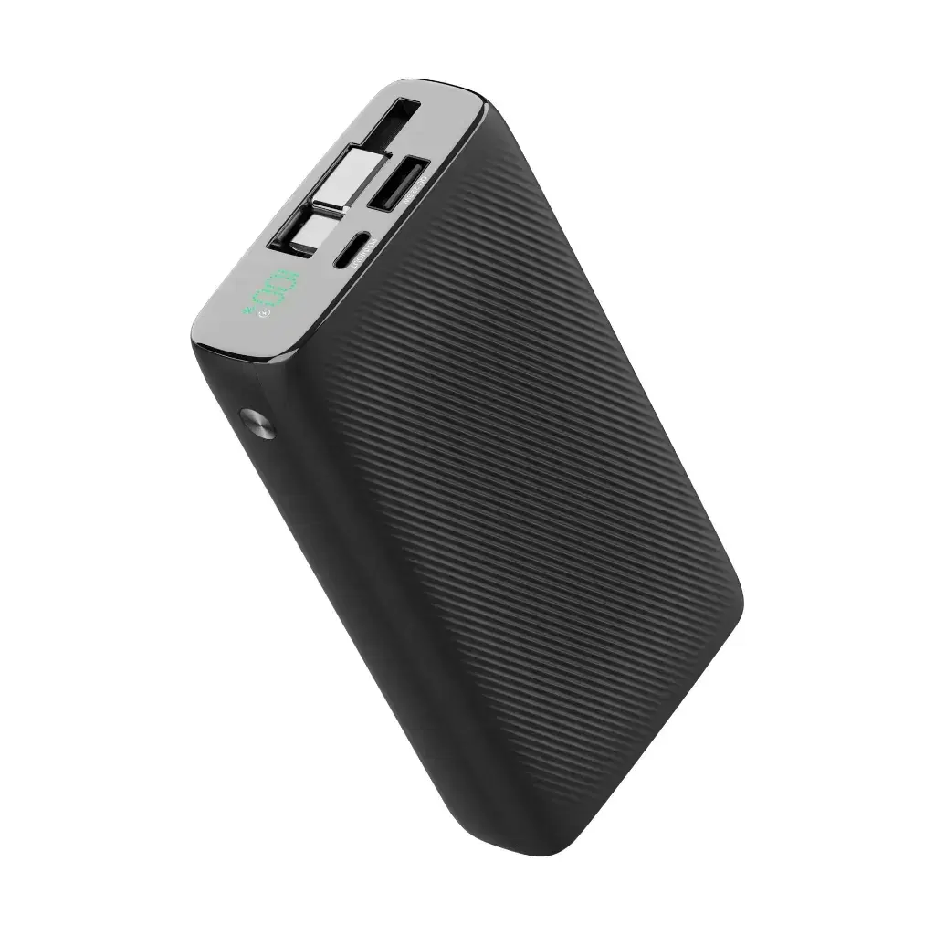Powerology PPBCHA72 20000mAh Retractable Cable Power Bank