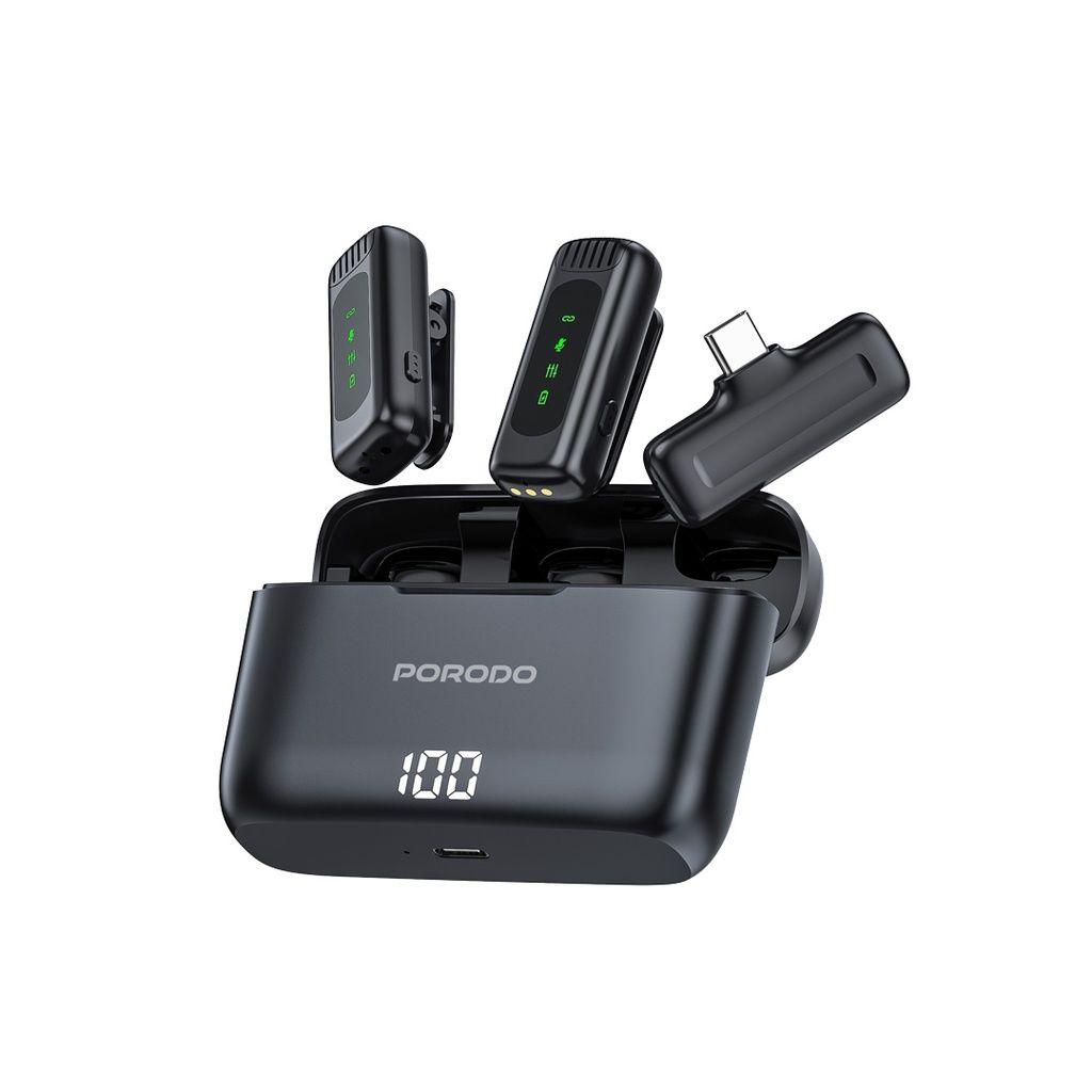 Porodo Lavalier Double Microphone