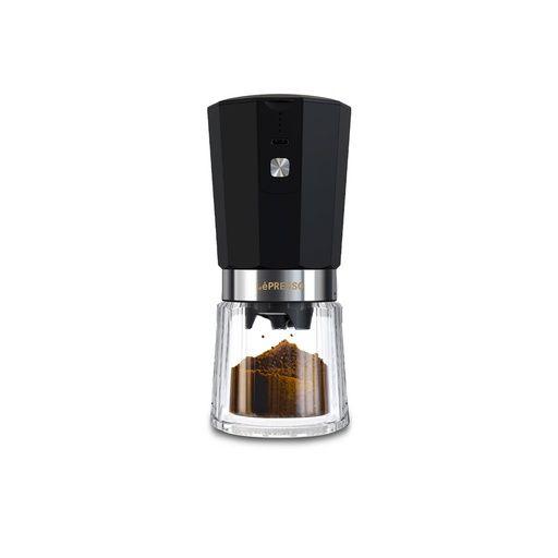 LePresso LPRCGRBK Cordless Electric Conical Burr Grinder 