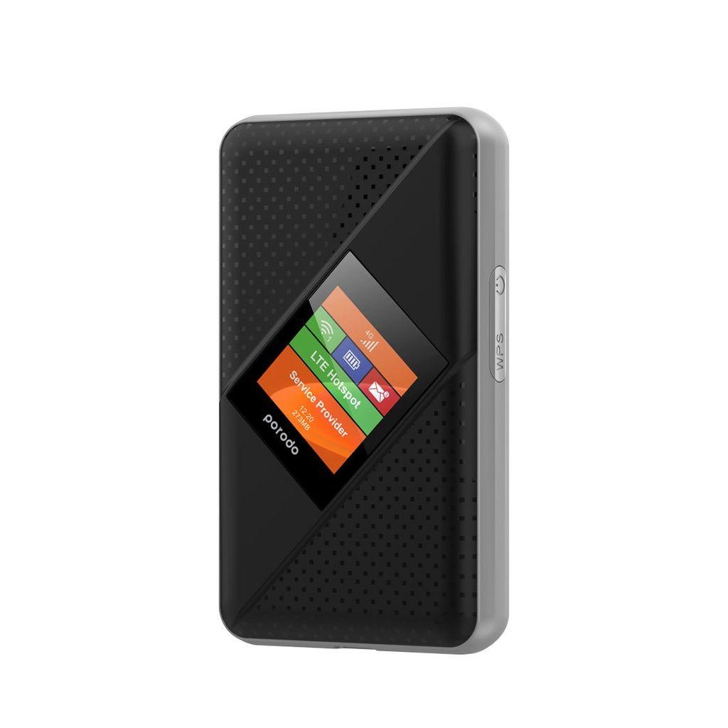 Porodo PD-PT4GRV2-BK portable MiFi 3G/4G Router CAT4 V2 