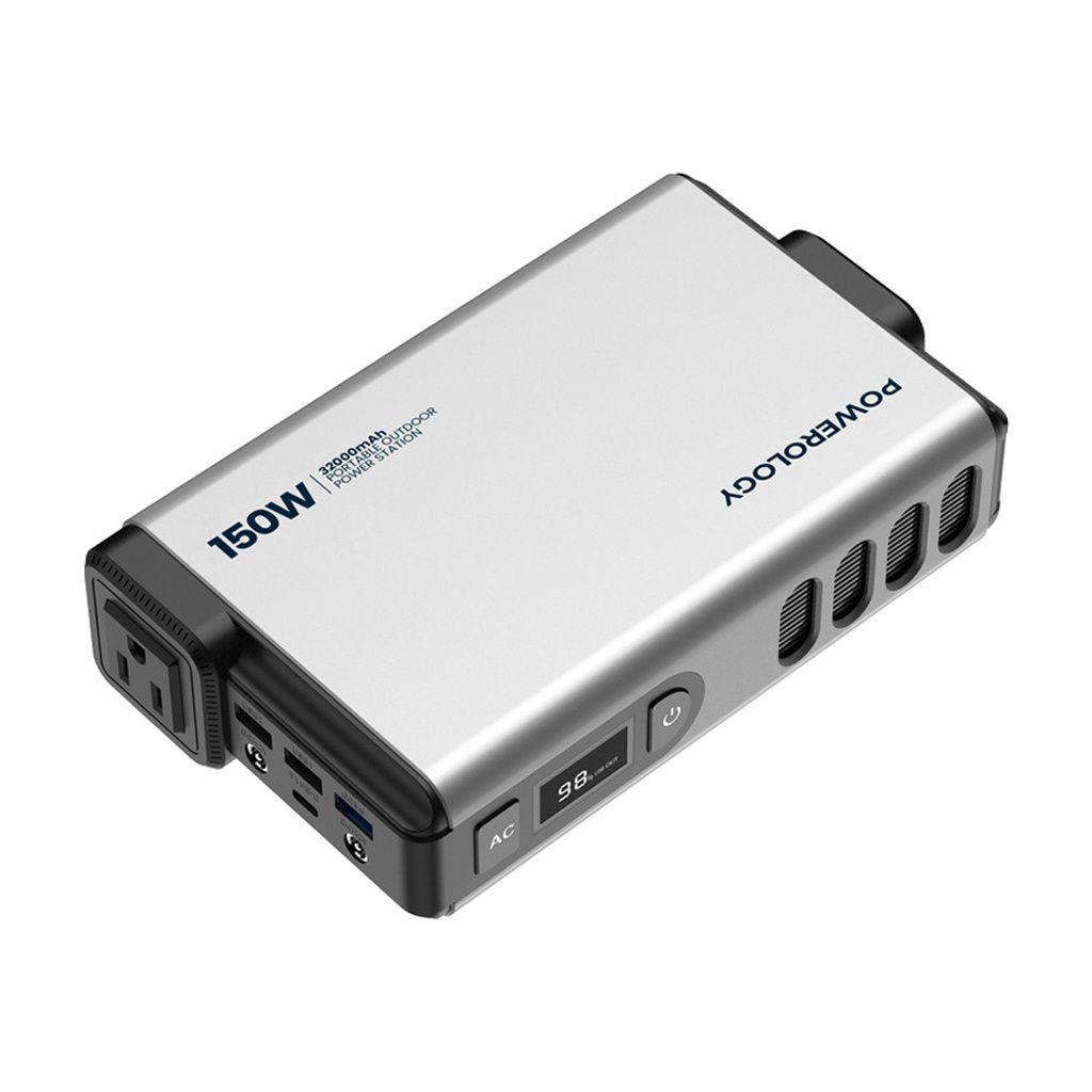 Powerology PPBCHA31 Mini Power Station with AC Output 150W 32000mAh PD 100W