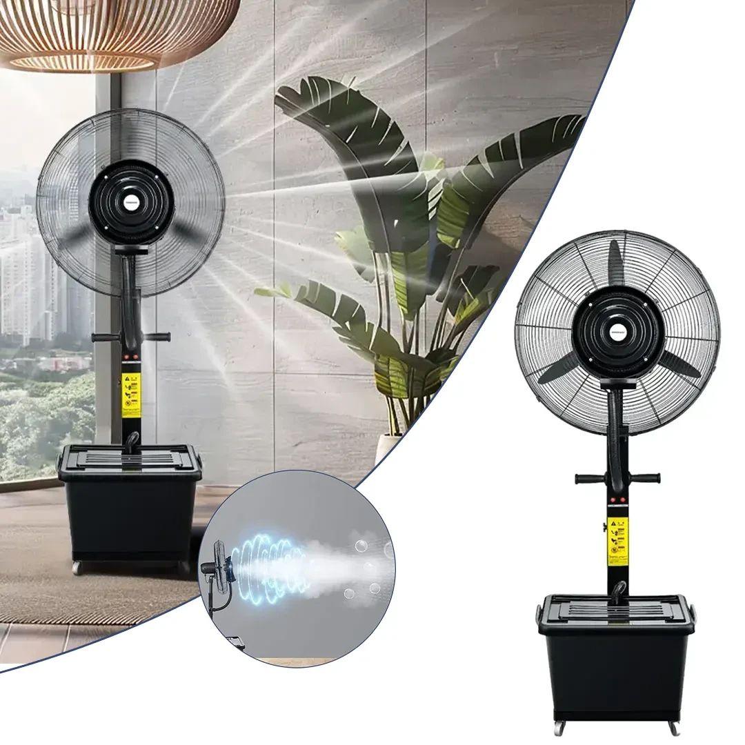 Powerology PMFAN230W Industrial Fan Mist Spray & Humidifier 