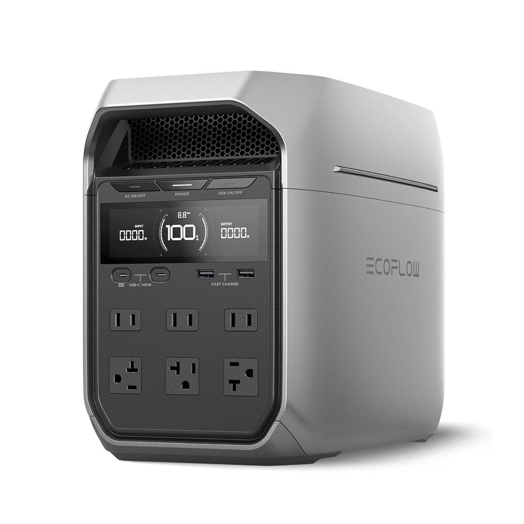 EcoFlow DELTA 3 Plus Portable Power Station EF-DL-H10-4 – 1800W AC Capacity 
