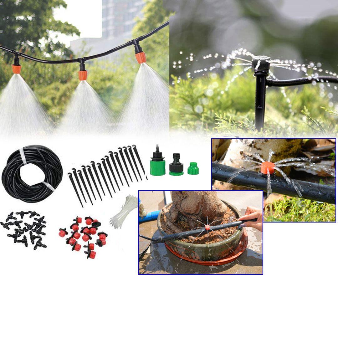 10m Garden Drip Nozzle Watering Irrigation Drip Kit Plant Watering Tubing Hose Sprinkler Nozzle Dripper Accessories