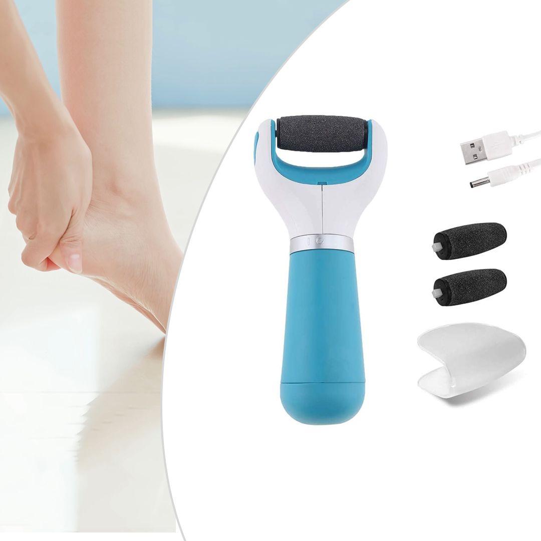  Electric Foot File, Callus and Hard Skin Remover, Pedicure Tools with 2 Rollers for Dry Dead Skin and Repair Dry Feet