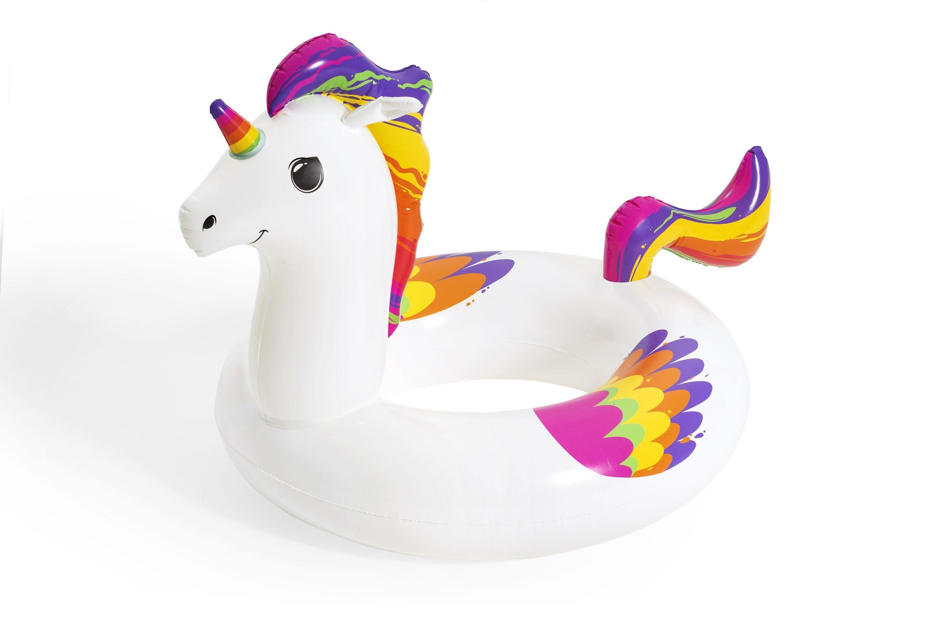 BESTWAY 119CM X 91CM FANTASY UNICORN SWIM RING  Age 10+