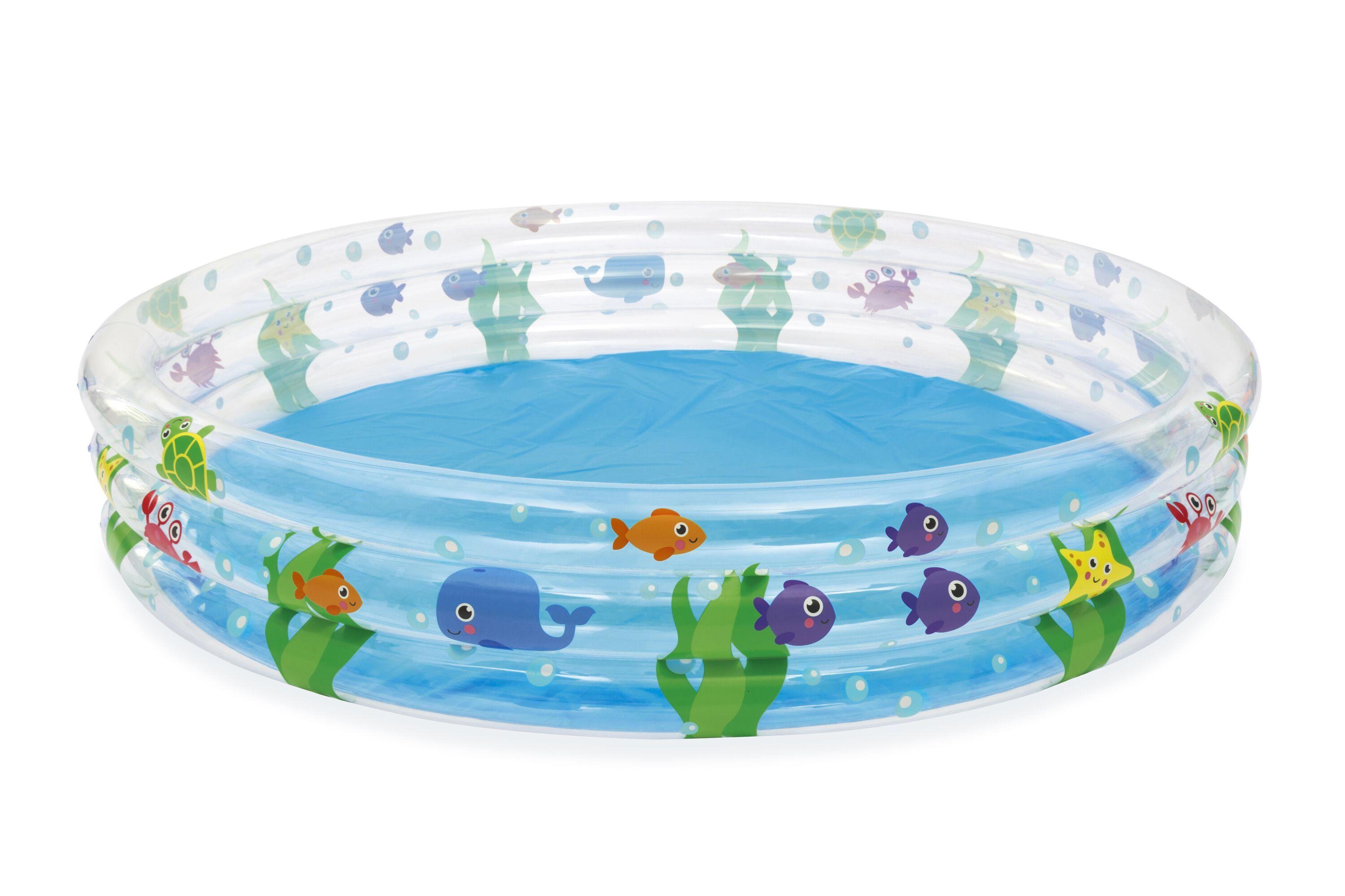 BESTWAY Φ1.83M X H33CM DEEP DIVE 3-RING POOL (Contents:One pool, repair patch) Age 2+