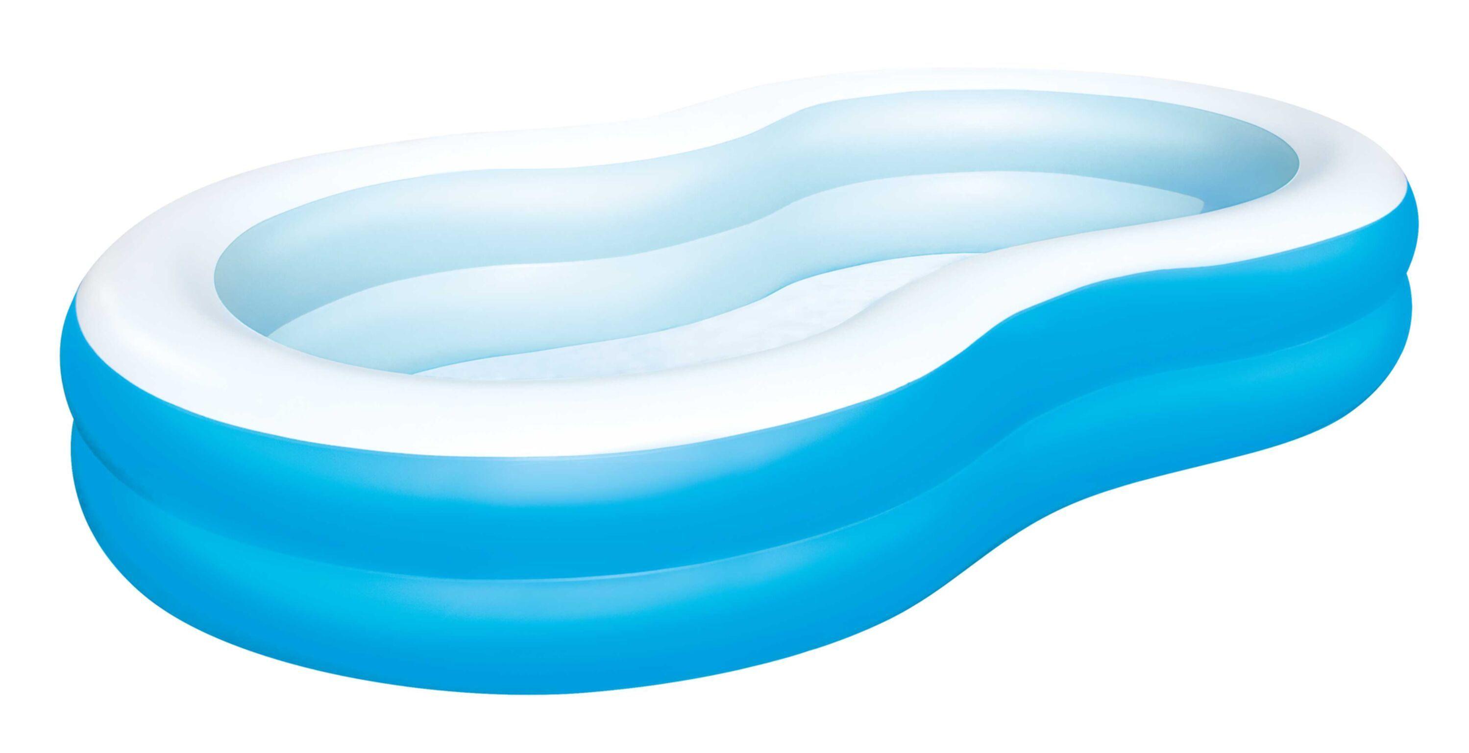 BESTWAY 2.62M X 1.57M X 46CM THE BIG LAGOON FAMILY POOL (Contents:1 pool,repair patch) Age 3+