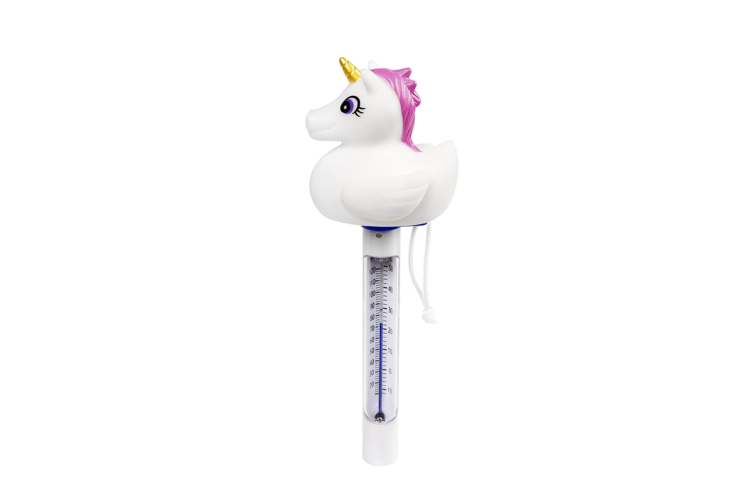 BESTWAY ASSORTED FLOAT POOL THERMOMETER (Contents:1 pool thermometer, 2 styles : unicorn, flamingo) 
