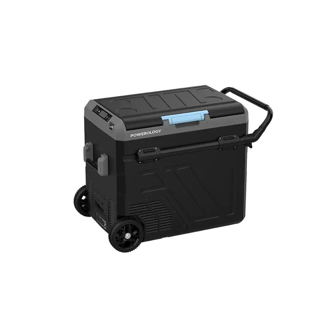 Powerology PPBCHA57 Dual Compartment Smart Fridge & Freezer – 40L Portable with 20800 mAh Battery