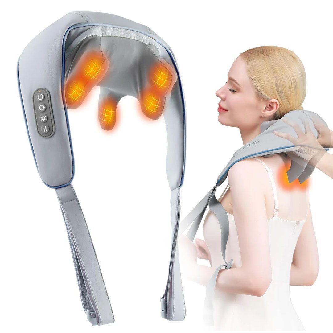 Wireless Neck and Shoulder Thermal Massager to Relieve Muscle Pain