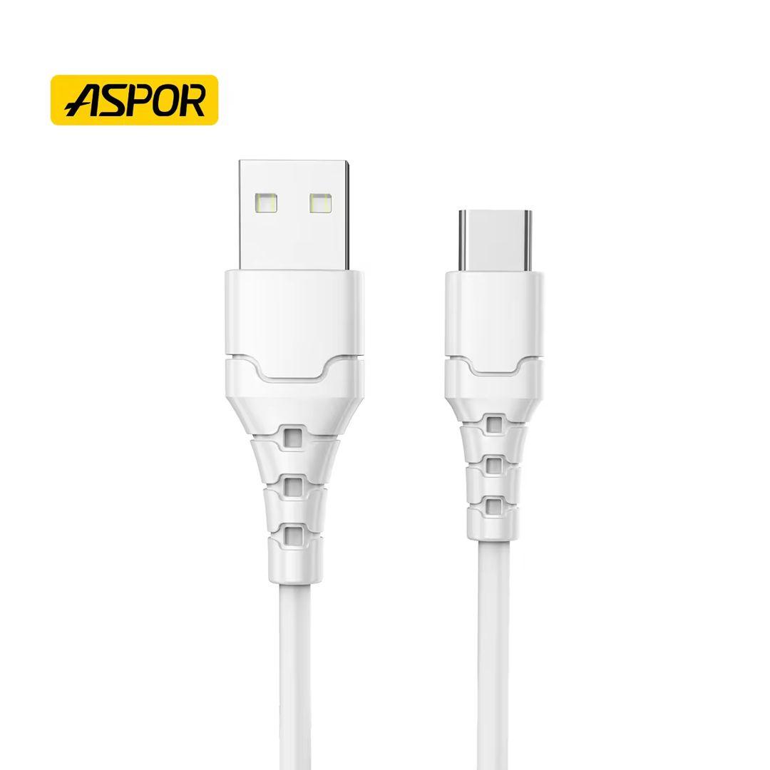 Aspor A102L 2M USB - Type C 3A Fast Charge Cable and Data Cable