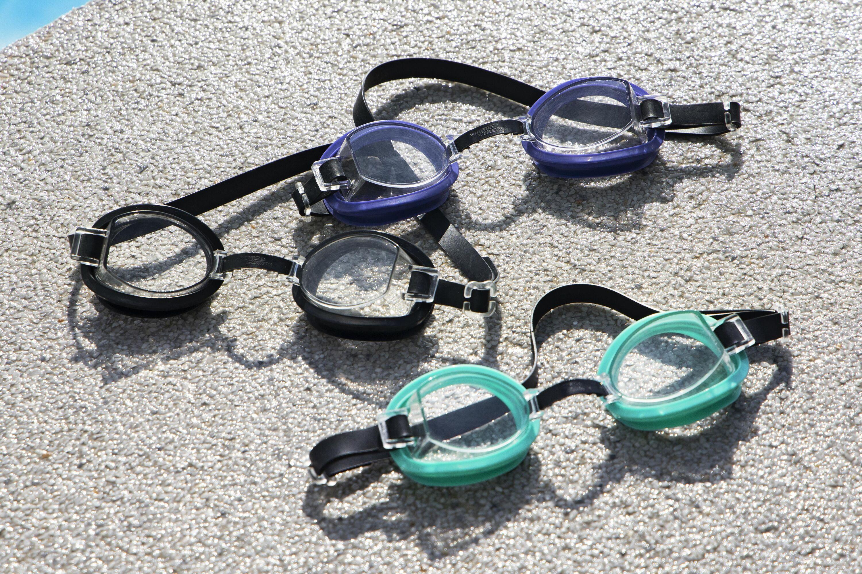 BESTWAY  AQUA BURST ESSENTIAL GOGGLES (Contents:one pair of goggles, 3 assorted colors) Age 14+