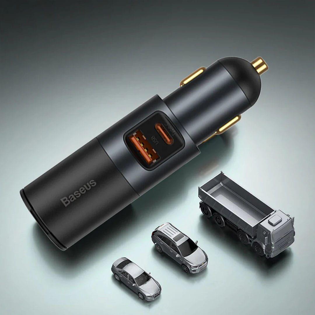 Baseus 120W car charger with 2 ports (UCB+Type-C)