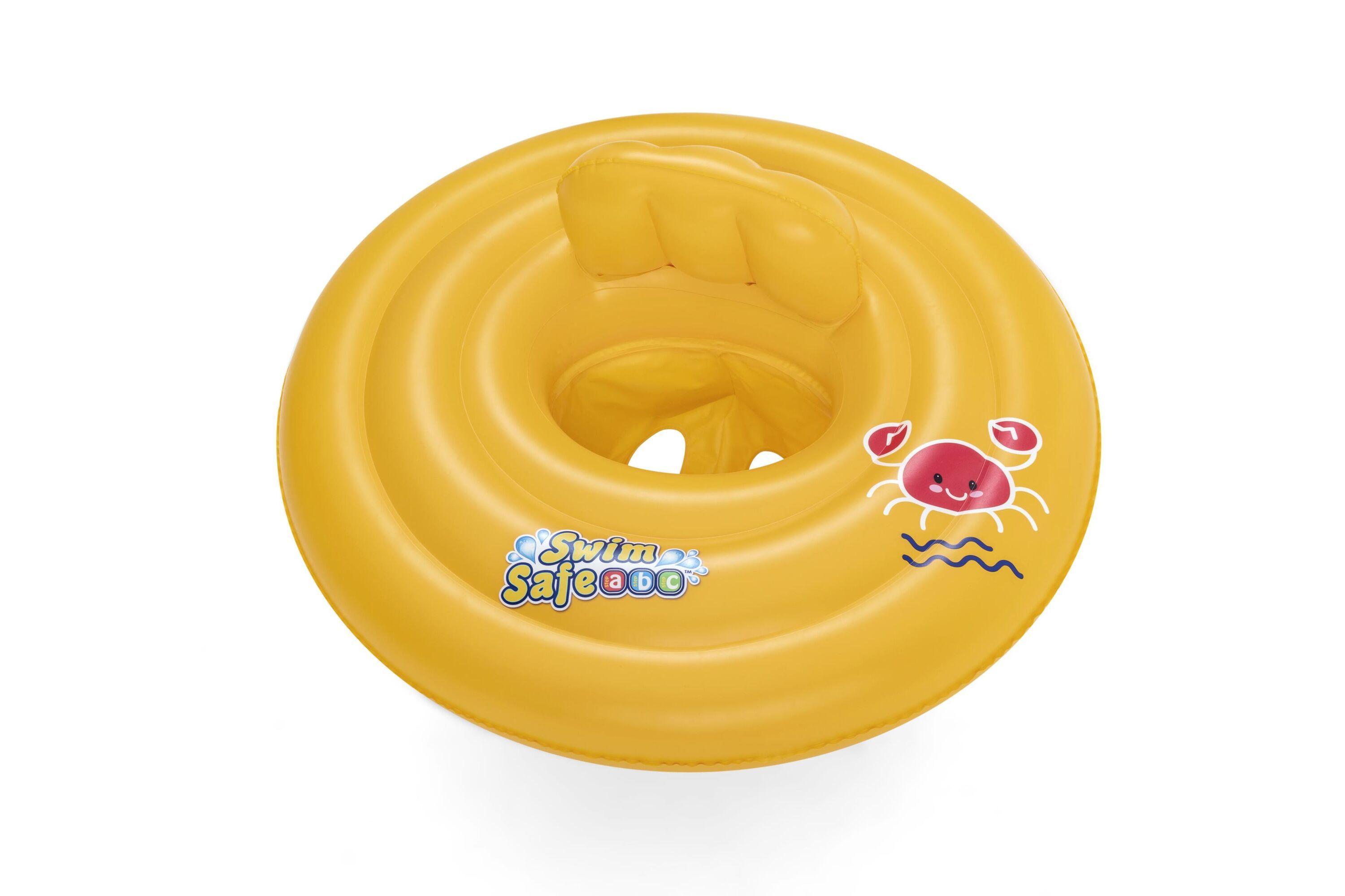 BESTWAY Φ69CM WONDERSPLASH ROUND 3-RING BABY BOAT (Contents: 1 baby seat.) Age 0-1