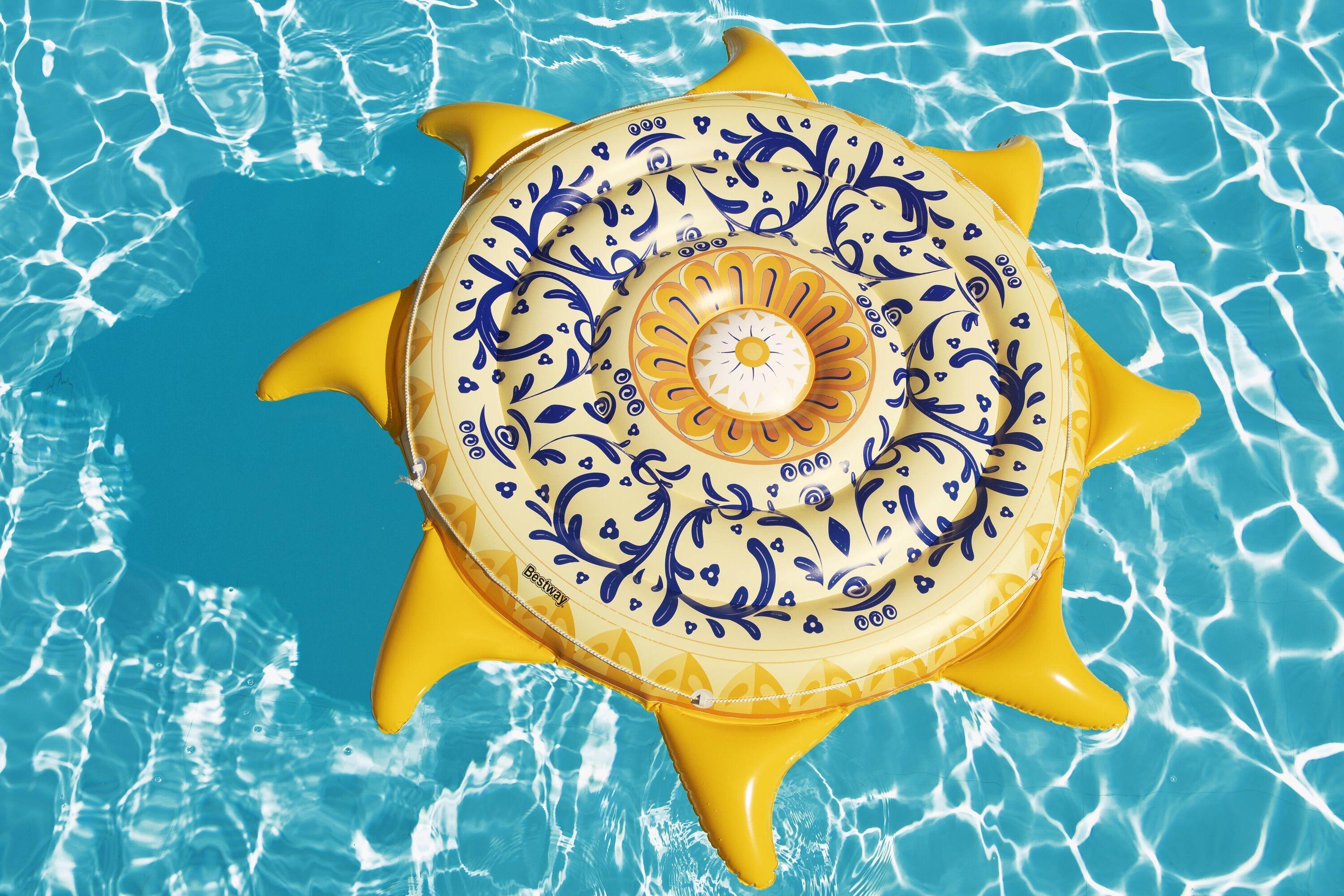 BESTWAY 2.26M X 2.26M SUNNY SICILY ISLAND (Contens:one Island, heavy-duty repair raptch) 