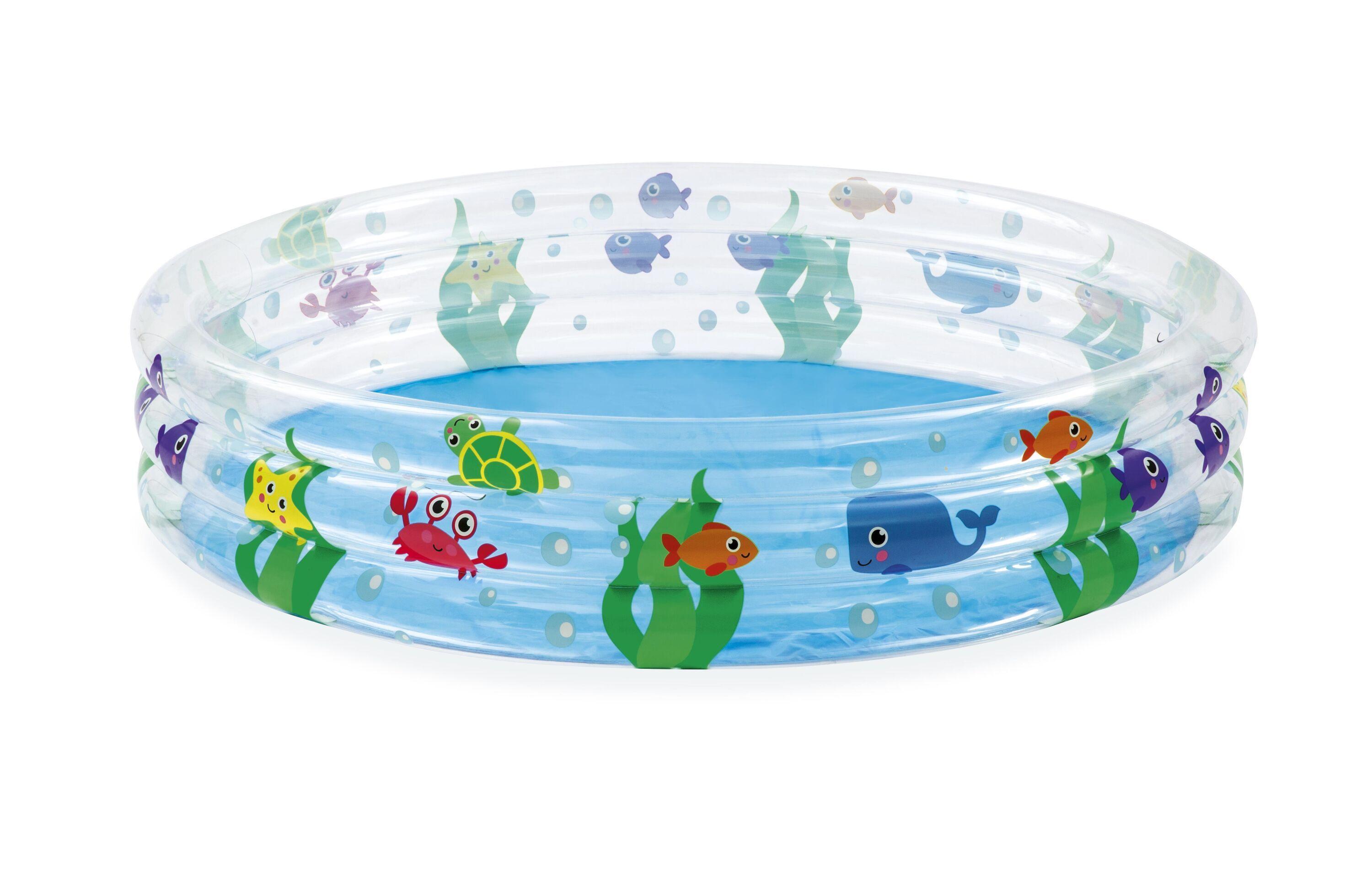 BESTWAY Φ1.52M X H30CM DEEP DIVE 3-RING POOL (Contents:One pool, repair patch) Age 2+