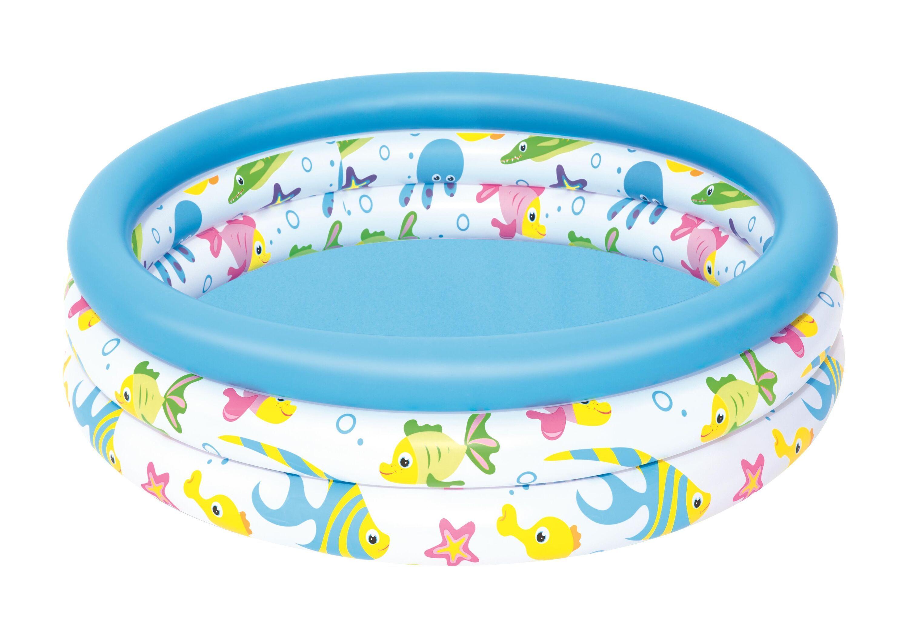 BESTWAY Φ1.02M X H25CM CORAL KIDS POOL (Contents:1 pool, repair patch) Age 2+