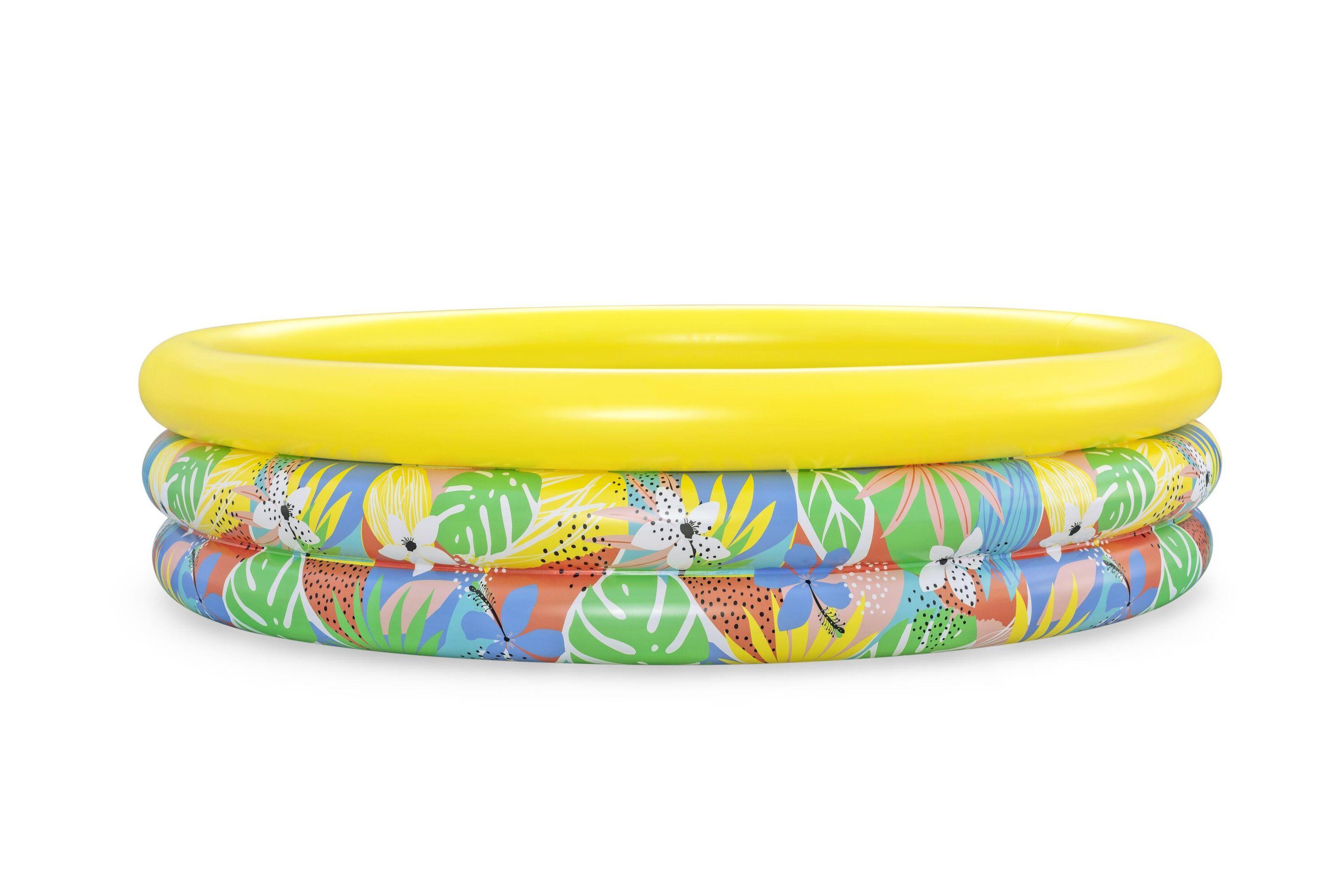 BESTWAY Φ1.68M X H38CM FLORAL PARADISE PLAY POOL (Contents:1 pool, repair patch) Age 2+