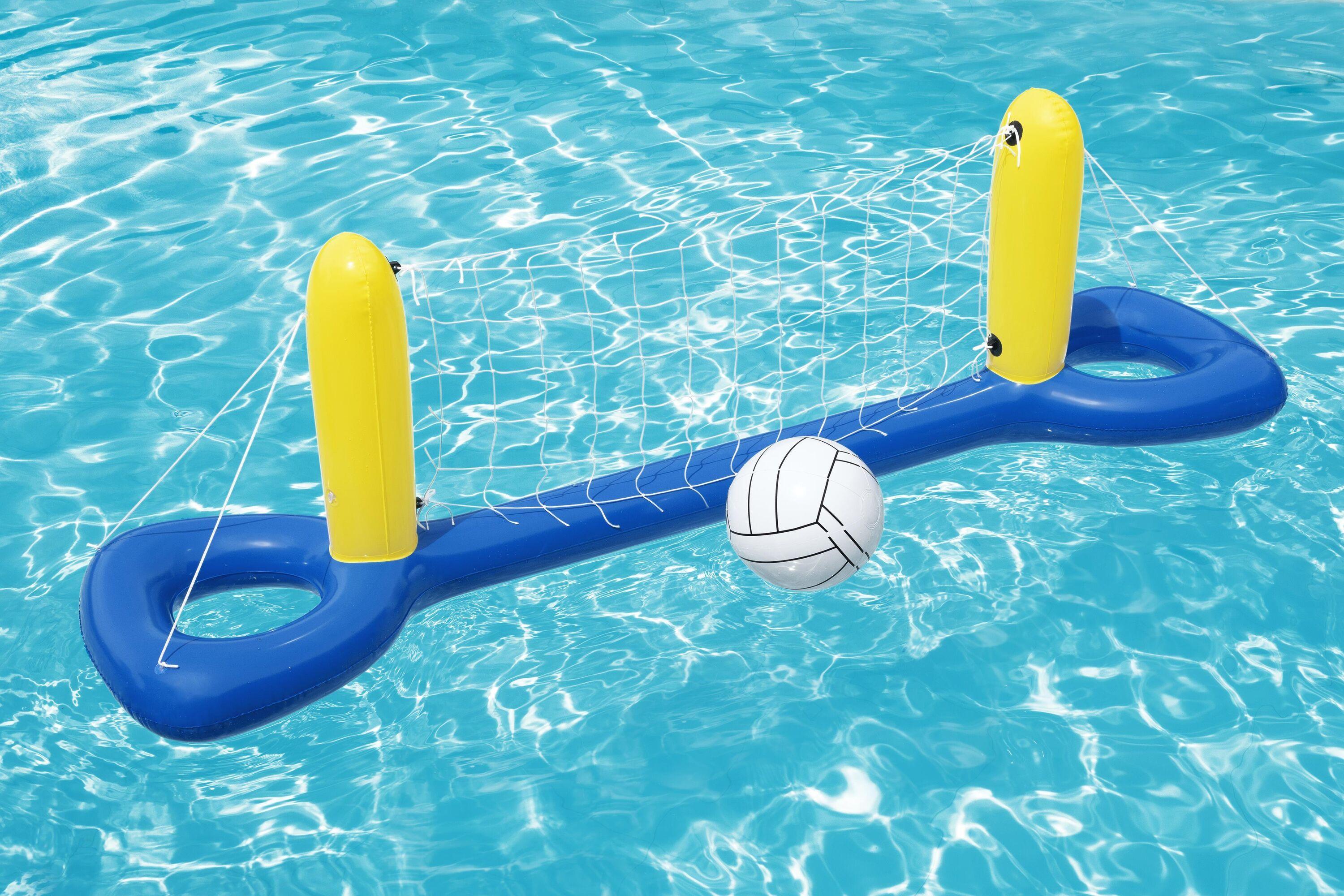 BESTWAY 2.44M X 64CM VOLLEYBALL SET (Contents:One volleyball set, repair patch) Age 3+