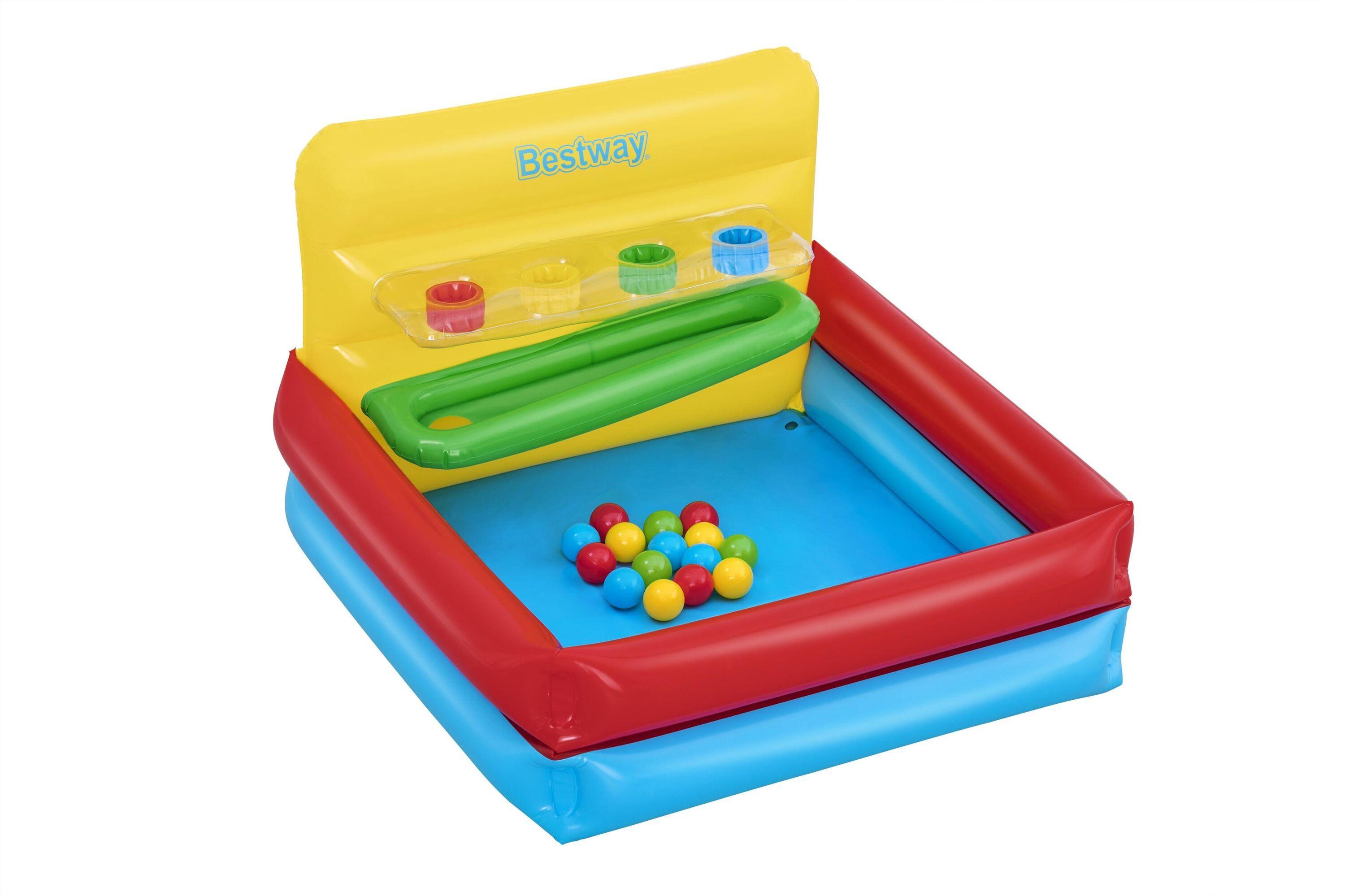 BESTWAY 1.04M X 94CM X 61CM SORT N' PLAY BALL PIT (Contents:Contents:1 ball pit, 15 play balls, repair patch) Age 2+