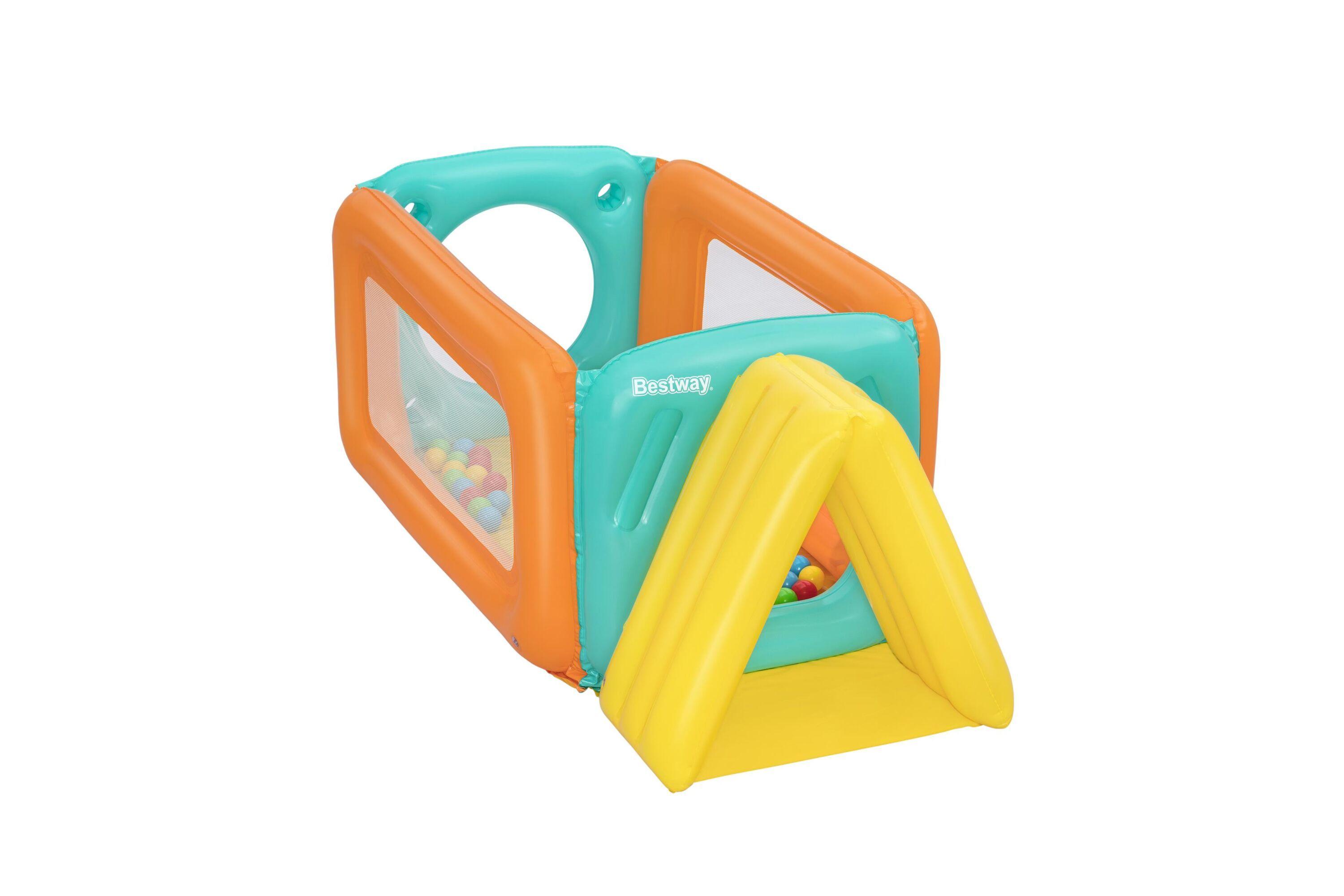 BESTWAY 1.78M X 91CM X 70CM TUNNELTOPIA BALL PIT (Contents:1 ball pit, 25 play balls, repair patch) Age 2+