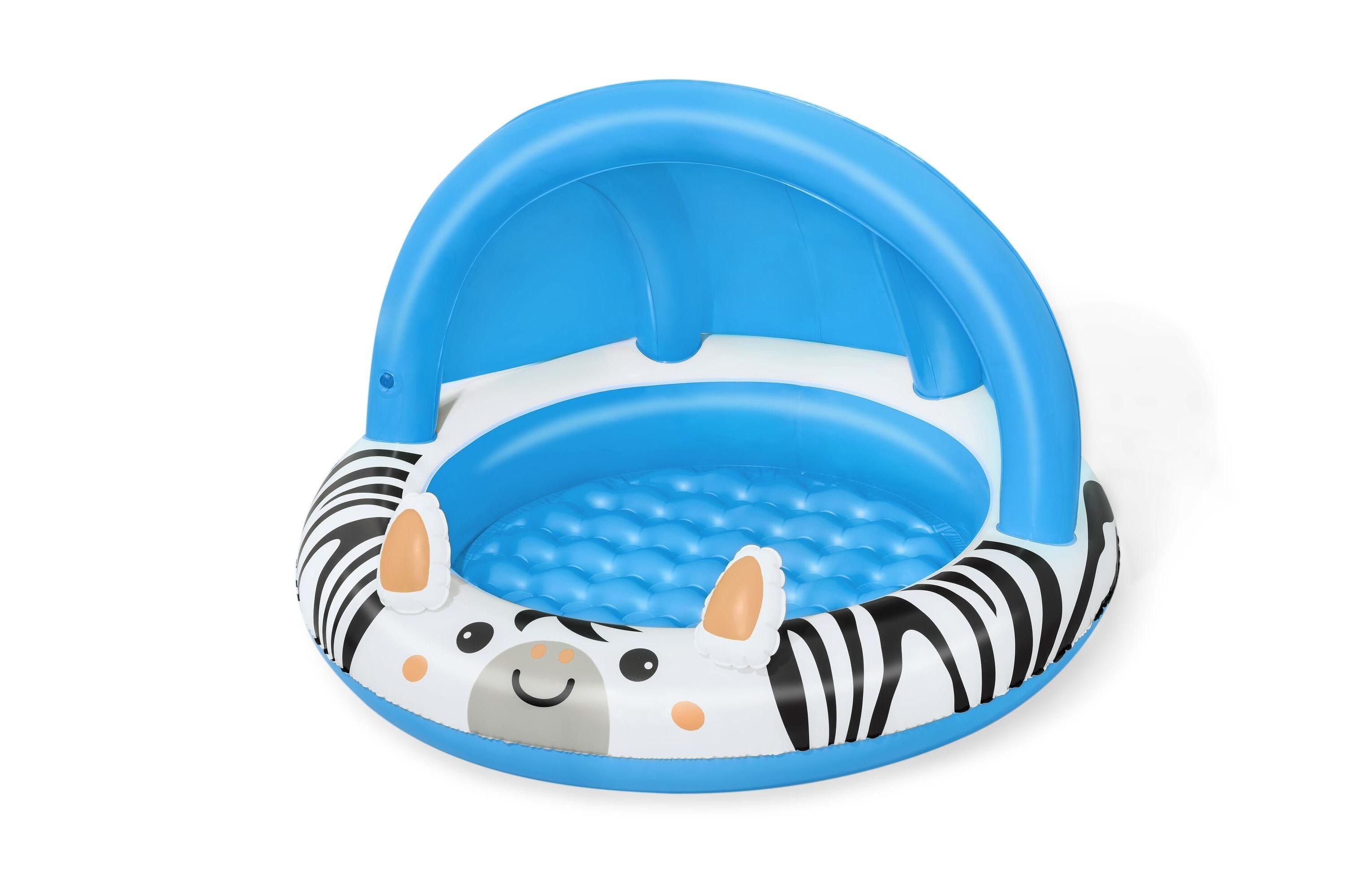 BESTWAY Φ97CM X H66CM SAFARI SUN SHADED BABY POOL (Contents:1 pool, repair patch) Age 2+