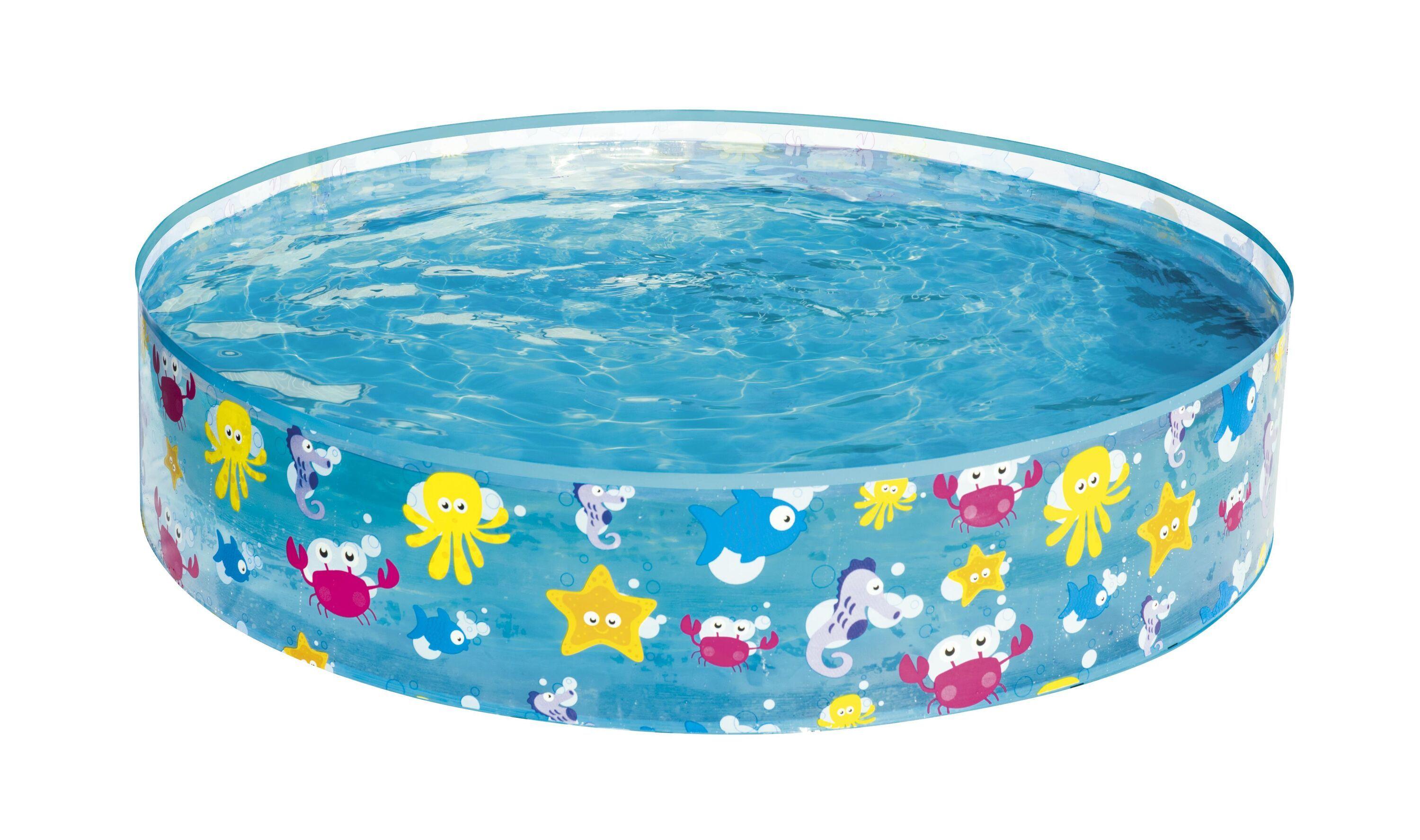 BESTWAY Φ1.22M X H25CM FILL 'N FUN SPARKING SEA POOL (Contents:1 pool, repair patch) Age 2+
