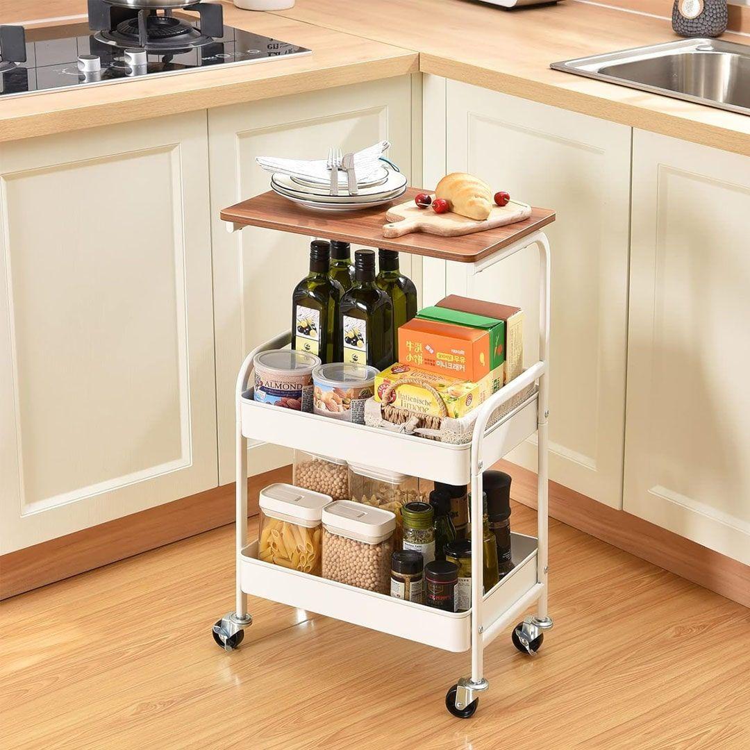 Versatile Rolling Cart with 3-layer Waterproof