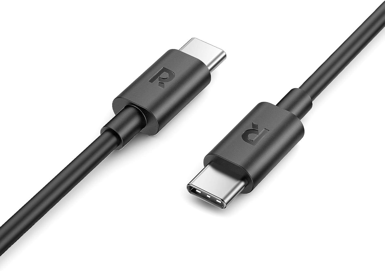RAVPower RP-CB068 Type-C to Type-C Flexible Thermoplastic Cable, Fast Charging 