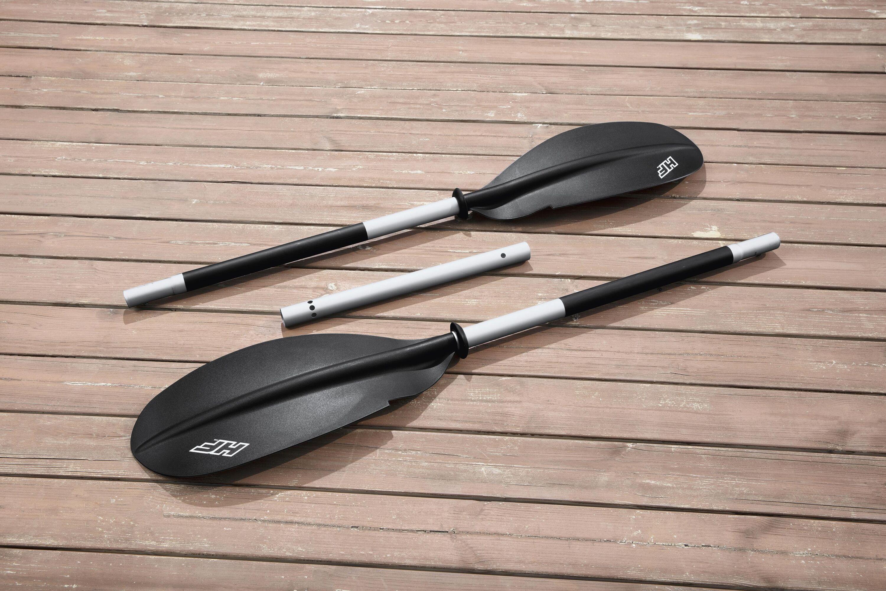 BESTWAY 2.75M X 81CM COVE CHAMPION X1 KAYAK (Contents :1 kayak,1 paddle,1 hand pump,2 fins, 1 storage net, repair patch) 