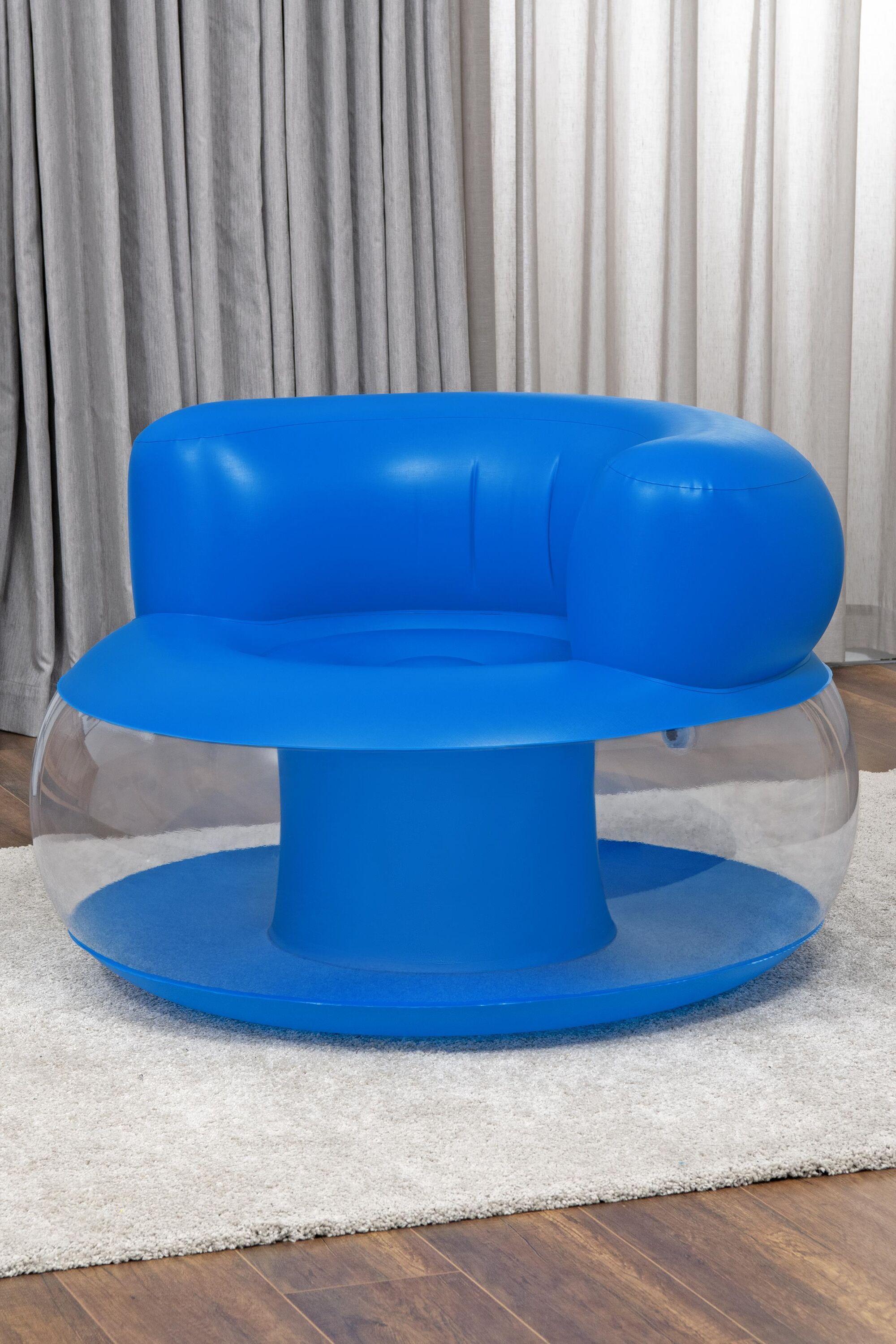 BESTWAY 1.12m x 1.12m x 70cm Mod Pod Air Chair (chair, repair patch, 2 assorted colors.) 