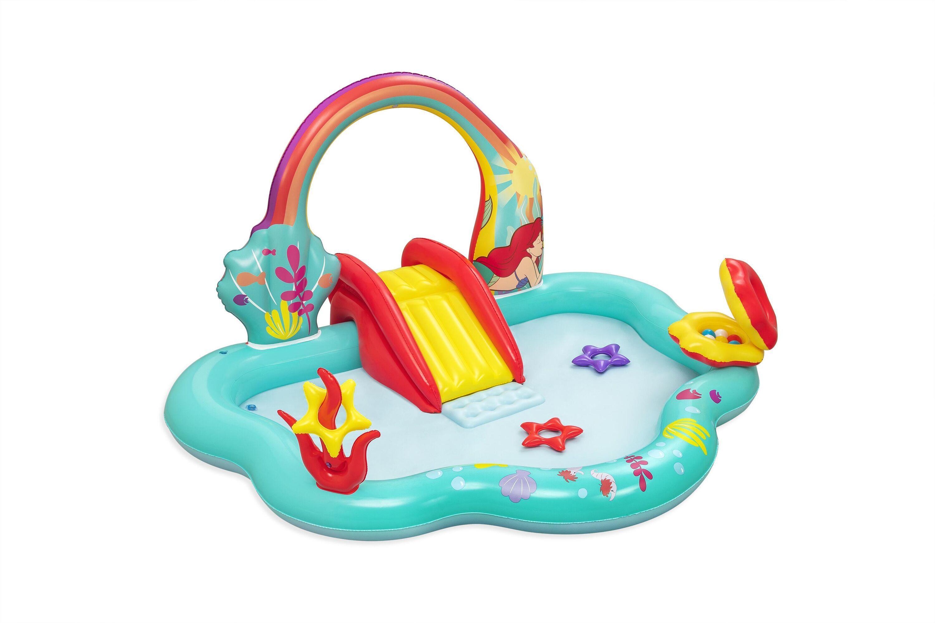 BESTWAY 2.21M X 1.93M X 1.17M PLAY CENTER (Contents: 1 pool, 3 star rings, 6 play balls, repair patch.) Age 2+