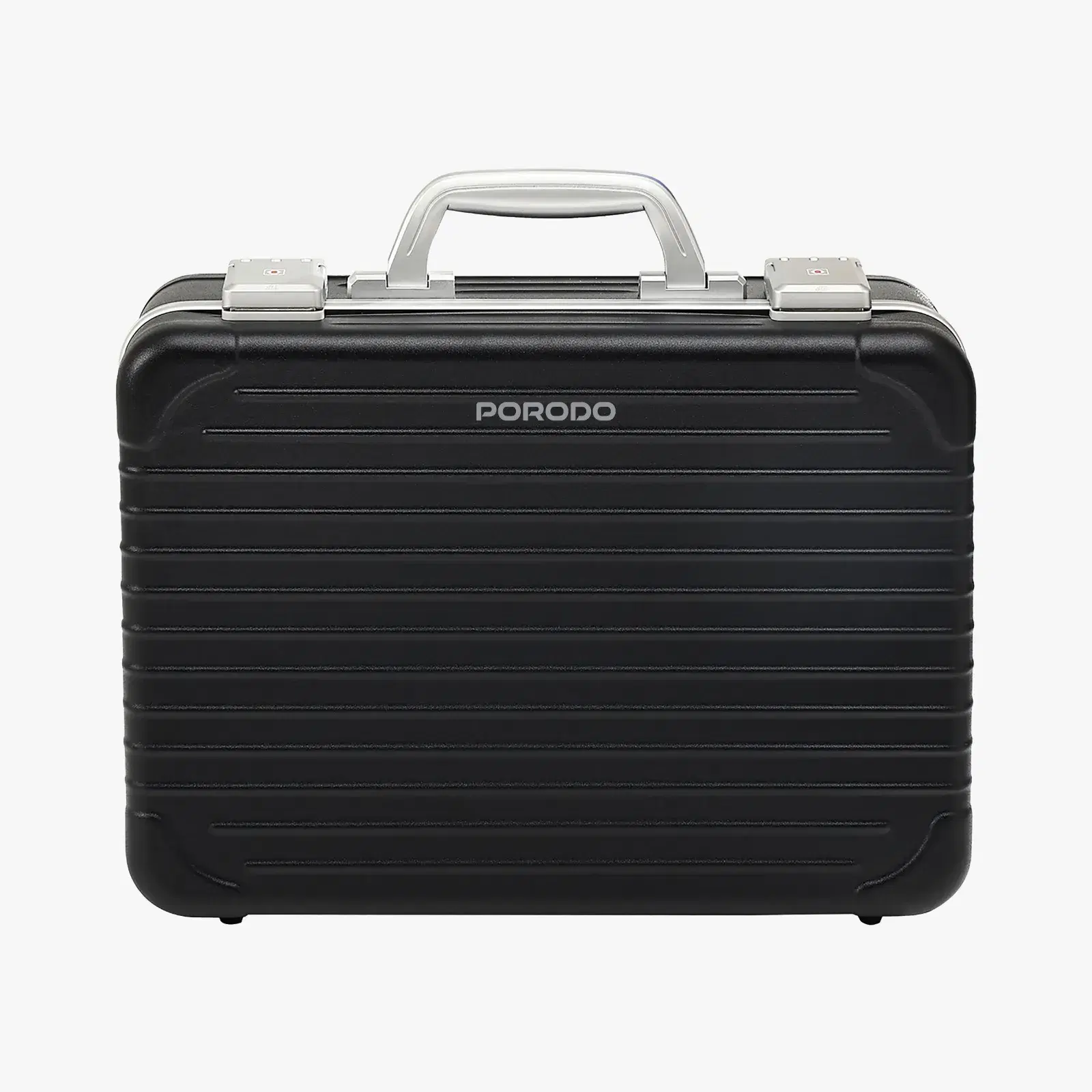 Porodo Lifestyle Travel Makeup Case with Detachable LED Mirror - Black