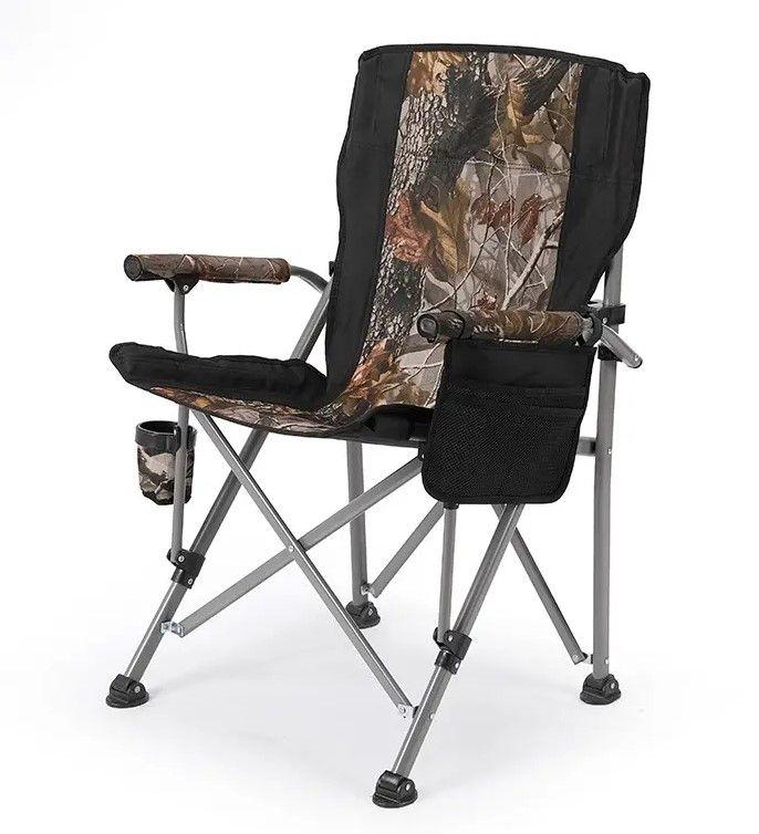 Portable Outdoor Metal Folding Stool - Lightweight and Compact Camping Chair