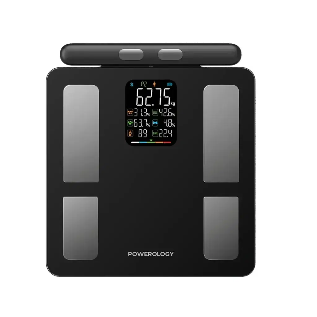 Powerology P8EBSCALE Advanced High-Precision Intelligent Body Analysis Scale with 8 Electrodes