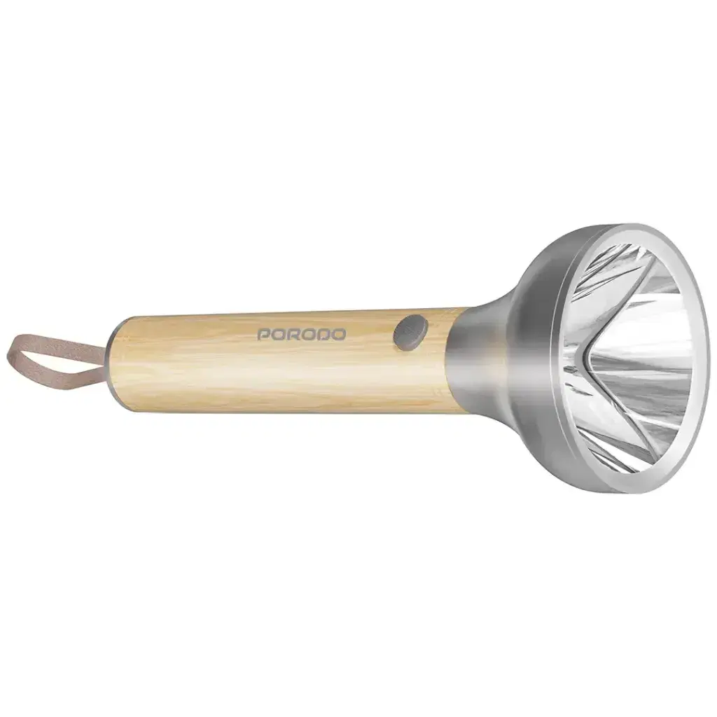 Porodo Lifestyle Birch 190 Wooden LED Flashlight - PDA90501WD