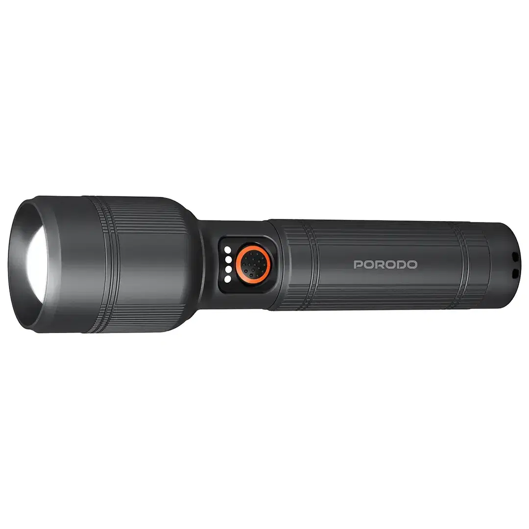 Porodo Lifestyle PDFL9972GY Lumalite 2600 Rechargeable Flashlight