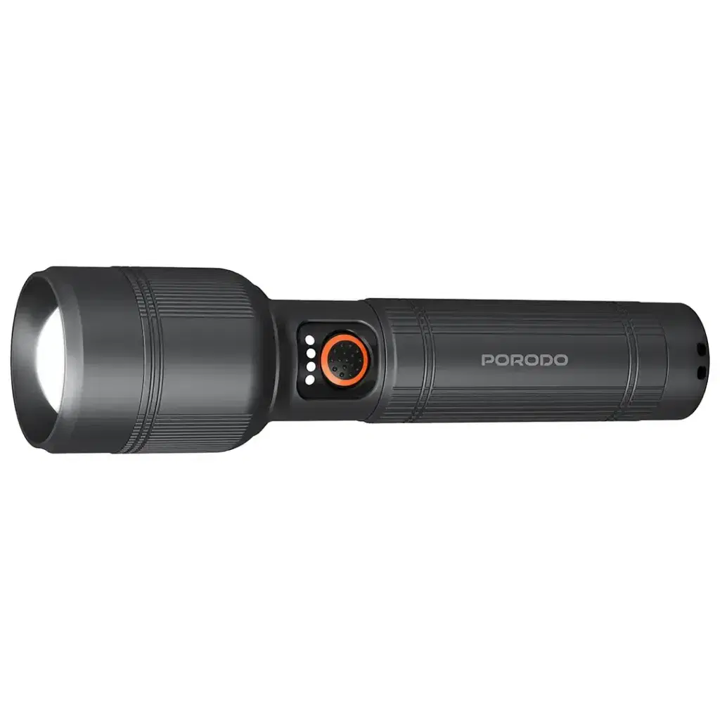 Porodo Lifestyle Lumalite 2600 Rechargeable Flashlight - PDFL9972GY
