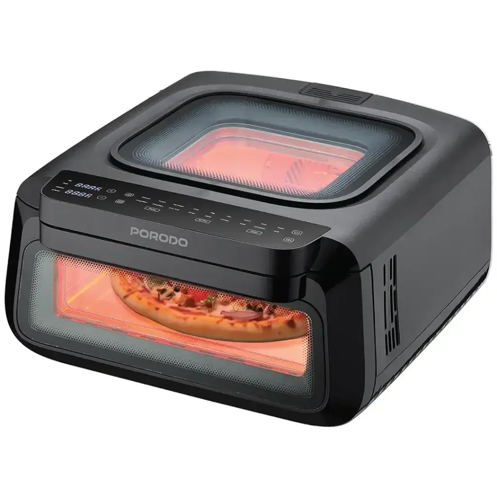 Porodo PDLFSTLF30BK Lifestyle Crisp Cook 3-In-1 Air Fryer, Pizza, Oven