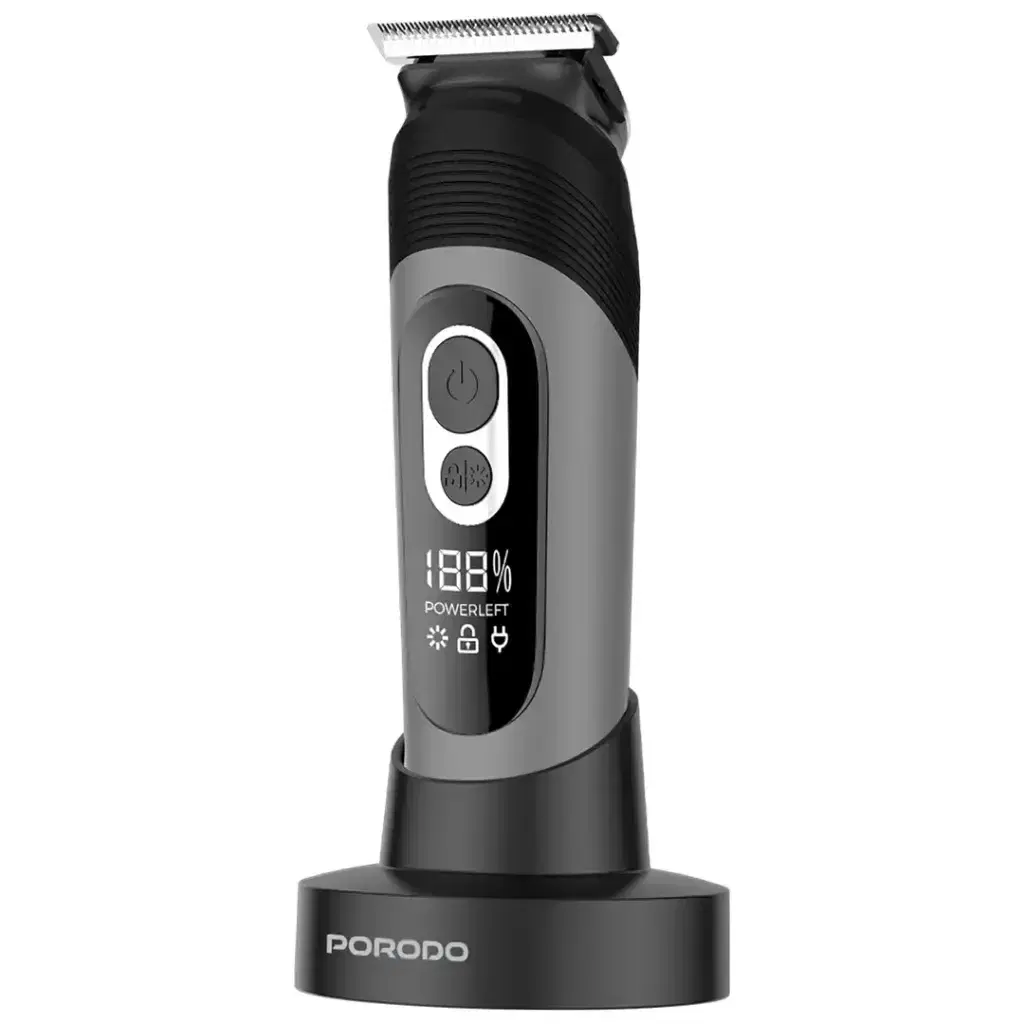 Porodo PDLFSTTRIMBK Lifestyle 2-IN-1 Full-Body Grooming Kit Beard, Hair & Body