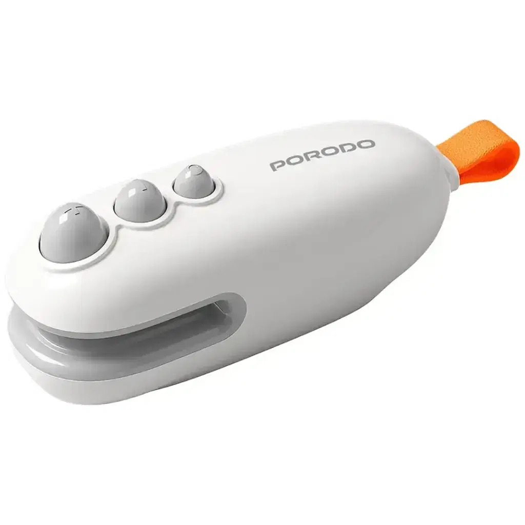 Porodo Lifestyle 2-In-1 Magnetic Mini Sealer & Cutter With Rechargeable Battery - PDWS105WH