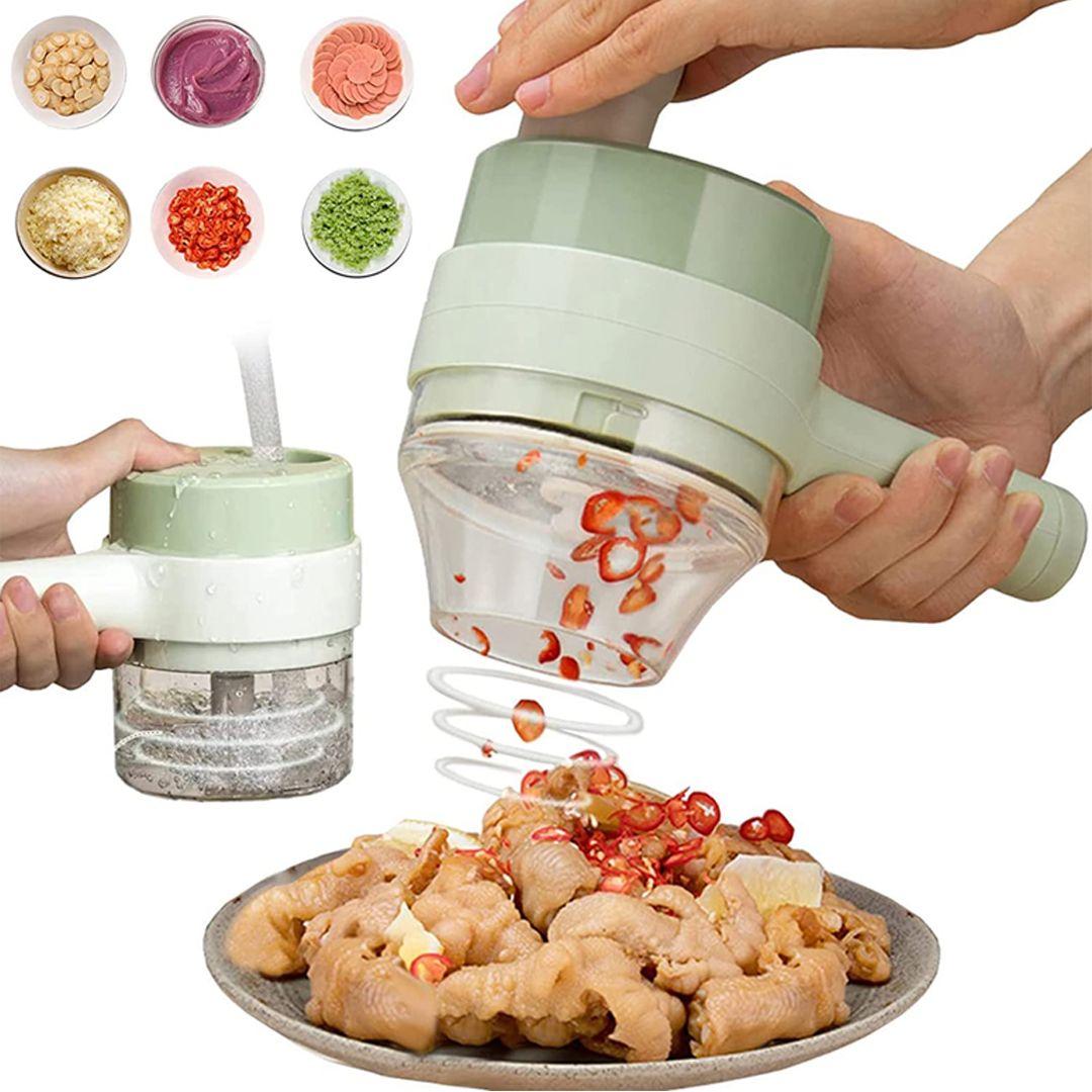 4 in 1 Mini Food Processor Electric Food Chopper