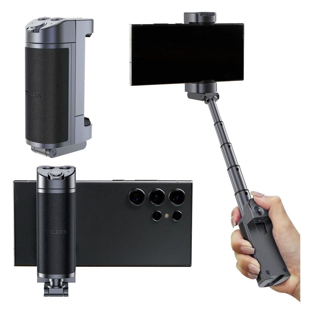 TELESIN Smart phone Camera Grip3*1 (Handle + Stand + Selfie Stick)